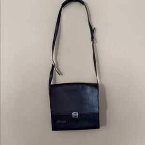 Black Leather Crossbody Bag
